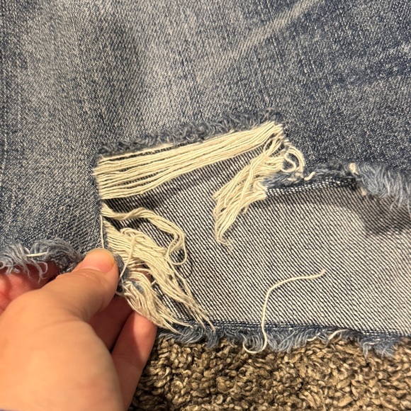 Polo Ralph Lauren Blue Distressed Jean Shorts - Picture 2 of 3